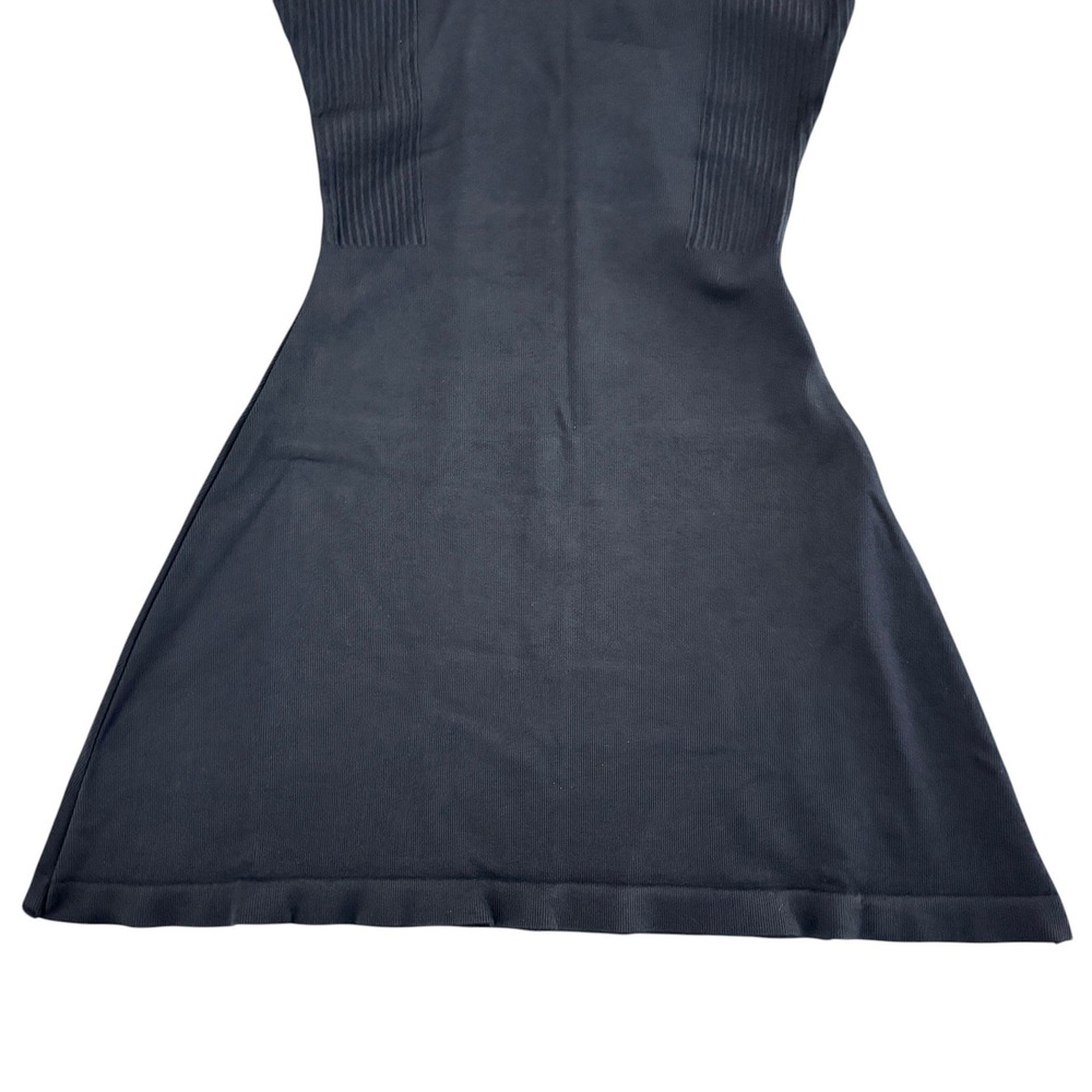 Halara Mermaid Bodycon Ribbed Midi Skirt Size M Black Pull-on Chic Minimalist - Picture 5 of 10